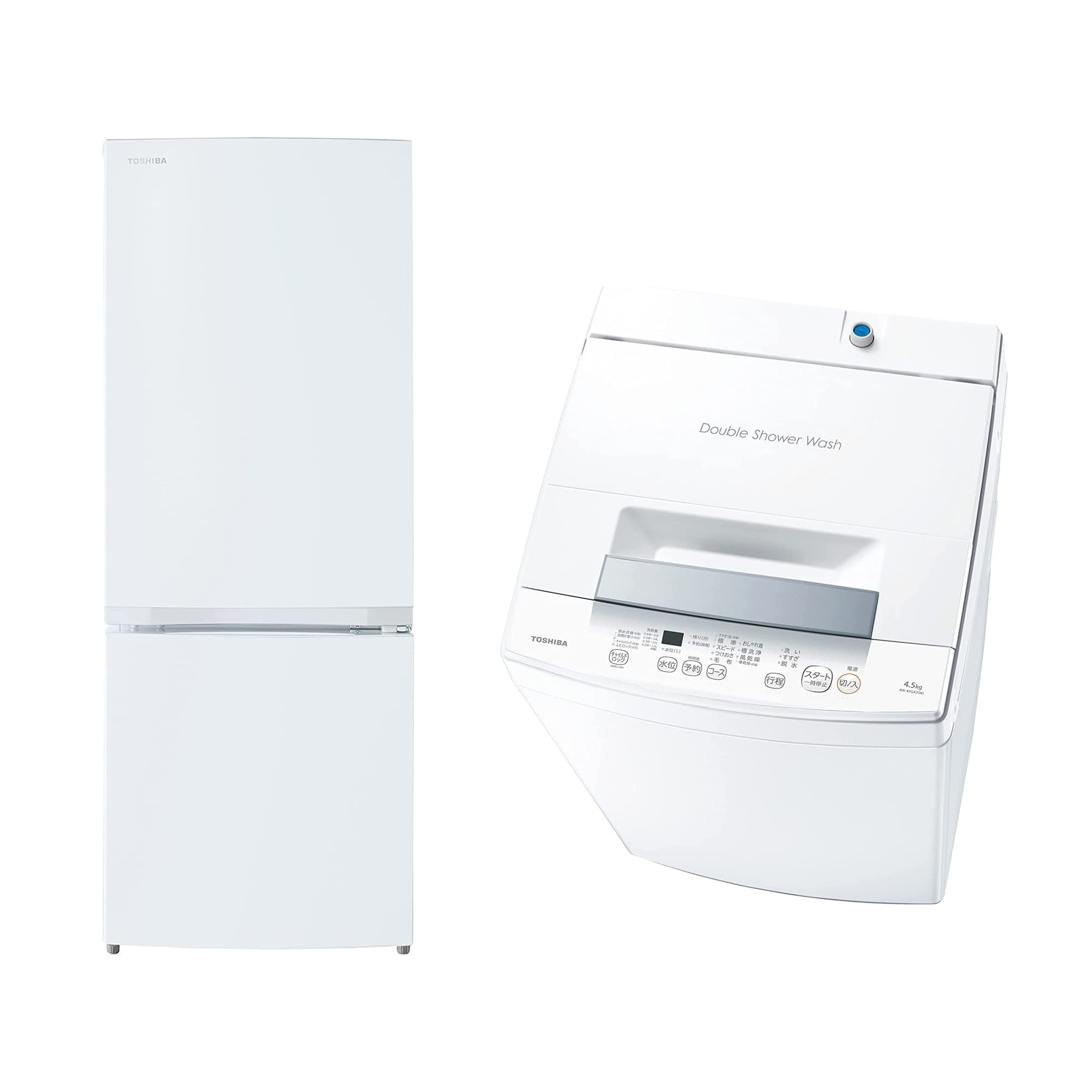 Amazon | 【新生活家電2点セット】一人暮らし 東芝 冷蔵庫 153L