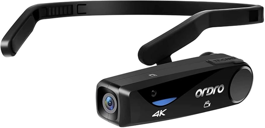 Amazon.com: ORDRO Camcorder 4K Head Mounted Camera EP6 Wearable