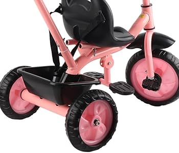 Amazon.co.jp: 親用プッシュハンドル付き子供用三輪車、子供用軽量