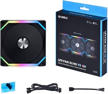 Amazon | LIANLI 連結型ケースファン UNI FAN SL140 V2 BK Single Pack