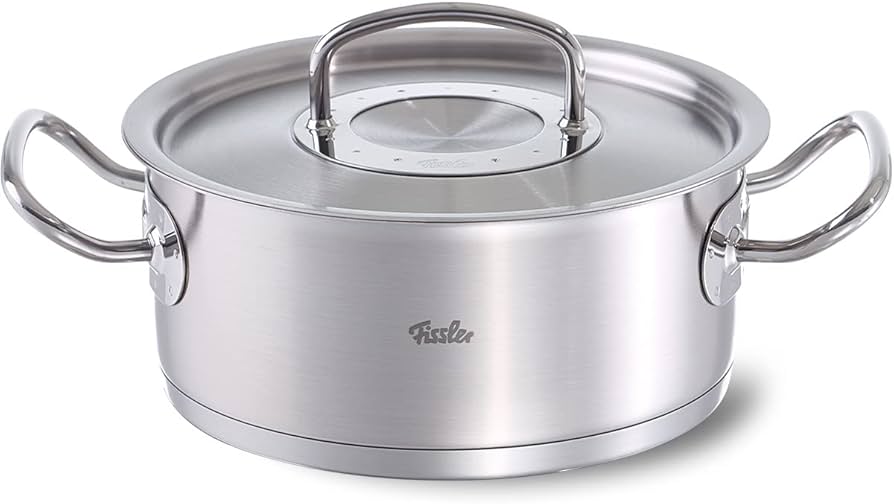 Amazon.co.jp: フィスラー (Fissler) キャセロール シルバー 24cm プロ