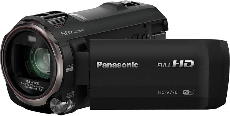 Amazon.com : PANASONIC HC-V770 HD Camcorder Black : Electronics