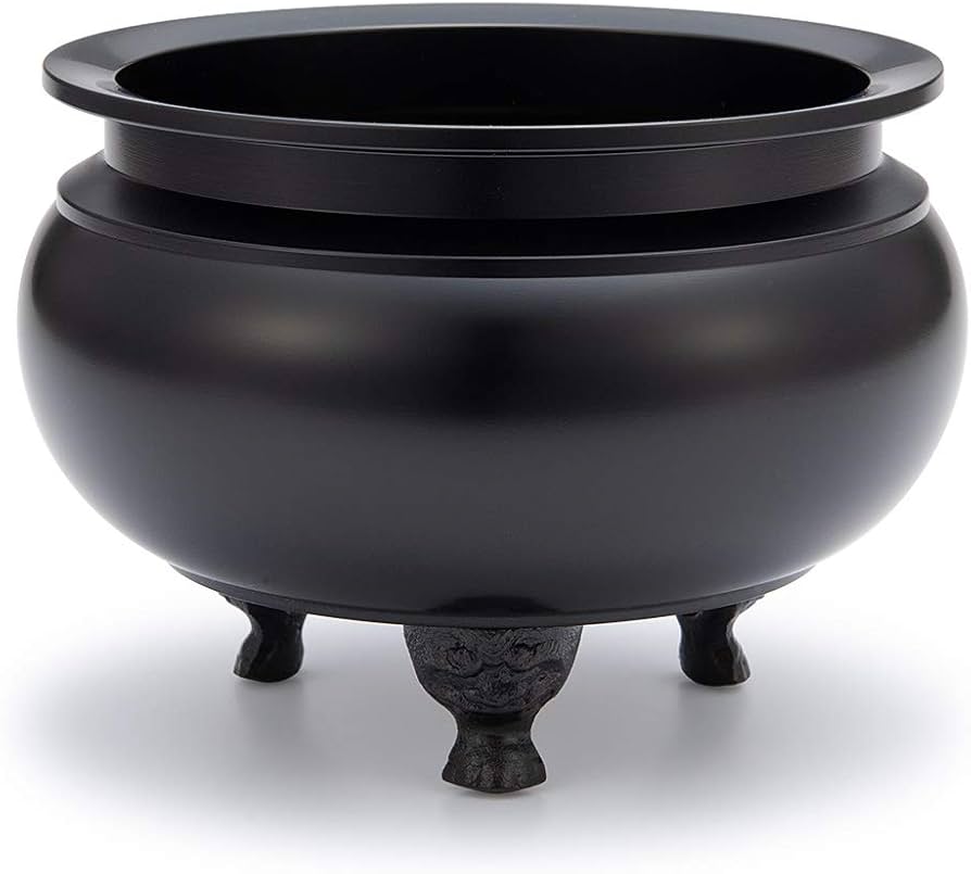 Amazon｜仏壇屋 滝田商店 仏具 香炉 机上香炉 黒色 6寸 胴径18.6cm×高
