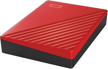 Amazon.com: WD 4TB My Passport, Portable External Hard Drive, Red