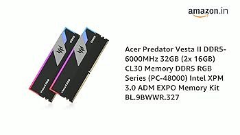 Amazon.in: Buy Acer Predator Vesta II DDR5-6000MHz 32GB (2X 16GB