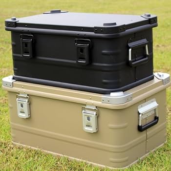 Amazon｜マットブラックスタッキング アルミ コンテナボックス30L