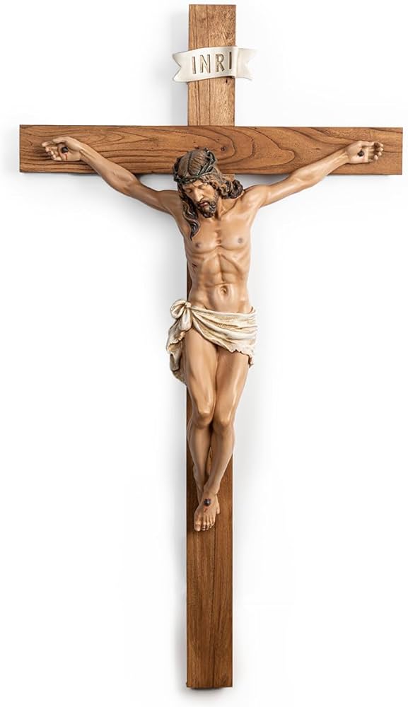 Amazon.com: BC Catholic Large Crucifix Wall Cross, 37.8