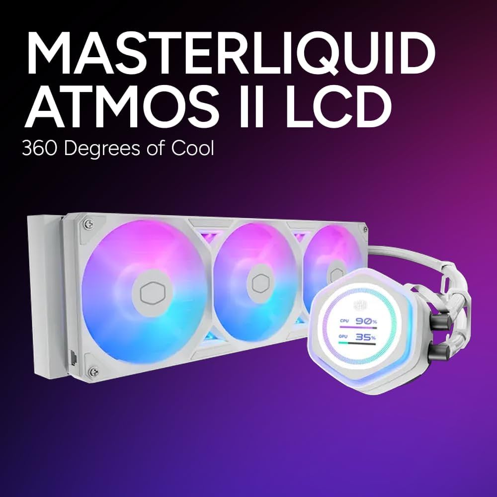 Amazon.co.jp: Cooler Master ML 360 Atmos II LCD White 簡易水冷CPU