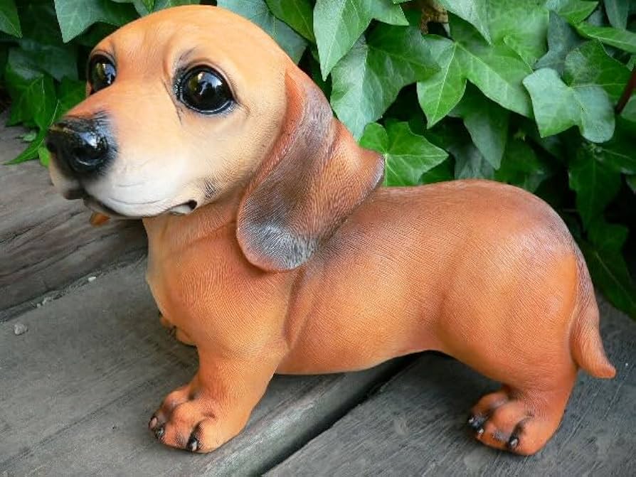 Amazon.co.jp: 犬の置物 ミニチュアダックスフンド おまけ 2631H