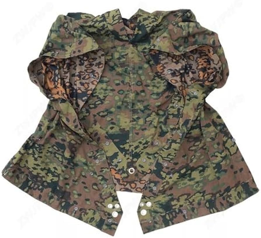 Amazon.co.jp: ドイツ軍 SS迷彩ポンチョ, オークリーフA迷彩柄