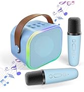 Amazon.co.jp: HolyCrab カラオケセット Bluetoothマイク 2本 Mini