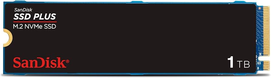 Amazon.com: SanDisk 1TB SSD Plus M.2 NVMe SSD - PCIE Gen 3.0, Up