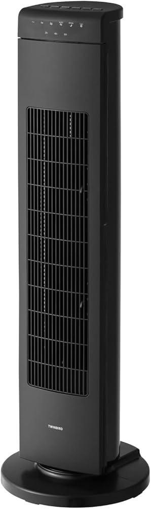 Amazon.co.jp: ツインバード タワーファン ブラック タワー型扇風機