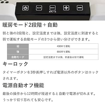 Amazon | コンベクターヒーター パネルヒーター ここぽか (800W