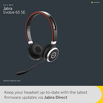 Jabra Evolve 65 SE Wireless Stereo Bluetooth Headset with Noise
