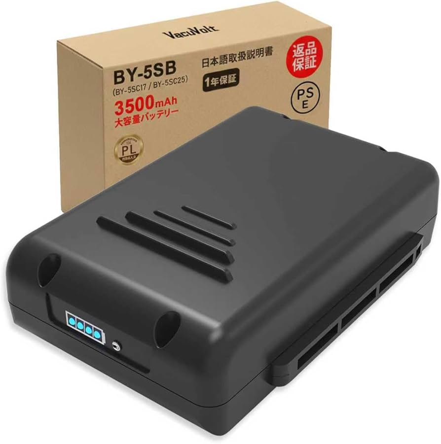 Amazon.co.jp: VacuVolt 3500mAh BY-5SB 掃除機 バッテリー BY-5SC25