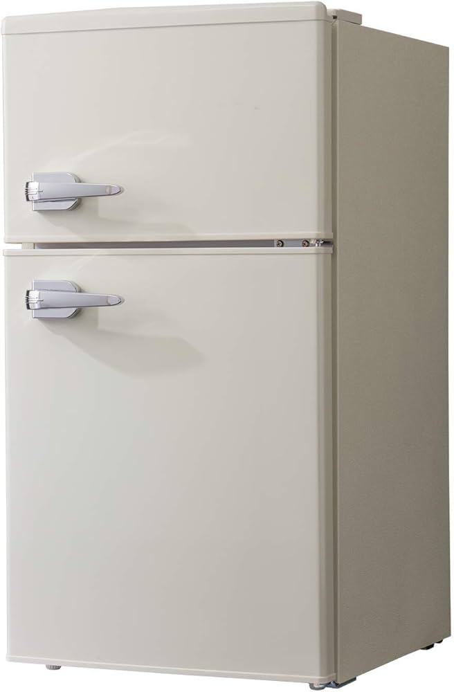Amazon.co.jp: simplus レトロ 冷蔵庫 85L 2ドア 幅45.3cm 右開き 小型