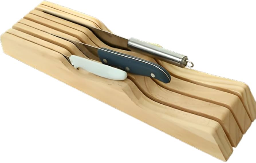 Amazon | seizar 包丁立て 木製 包丁スタンド 天然木 7本用 抗菌 防