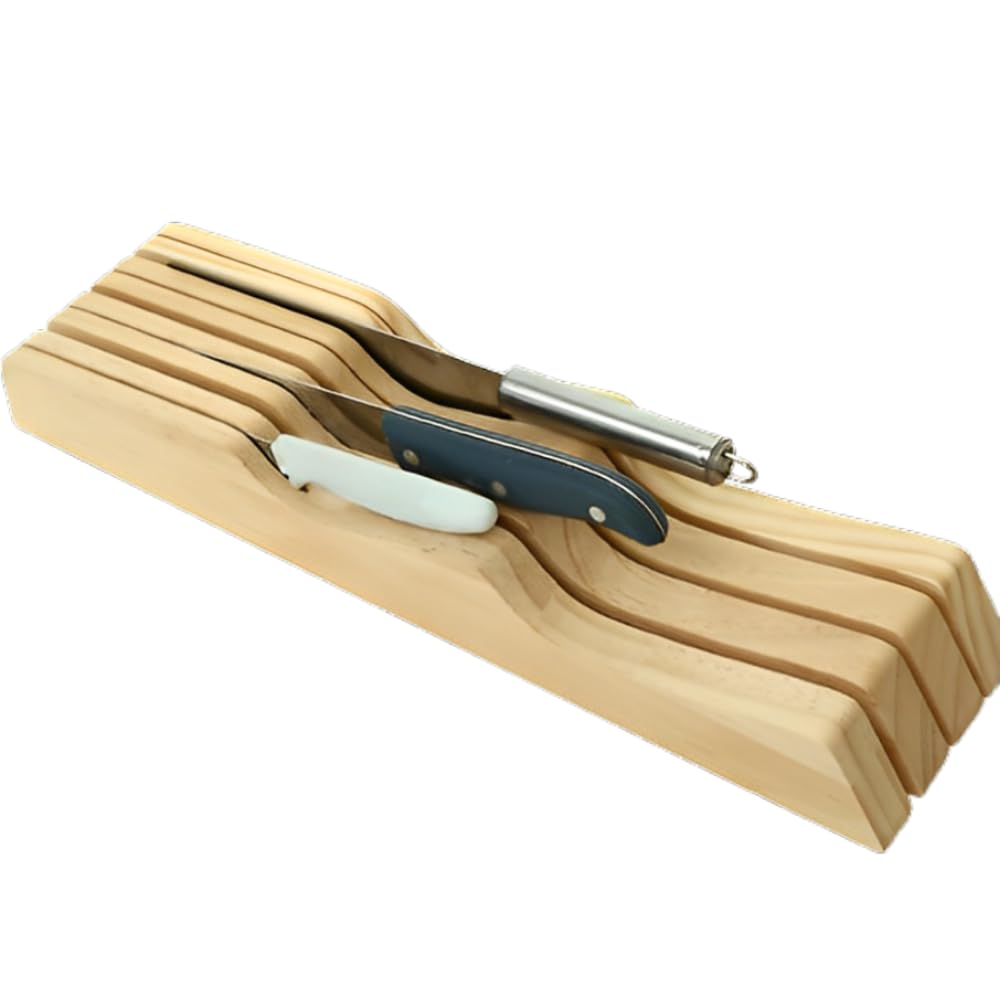 Amazon | seizar 包丁立て 木製 包丁スタンド 天然木 7本用 抗菌 防