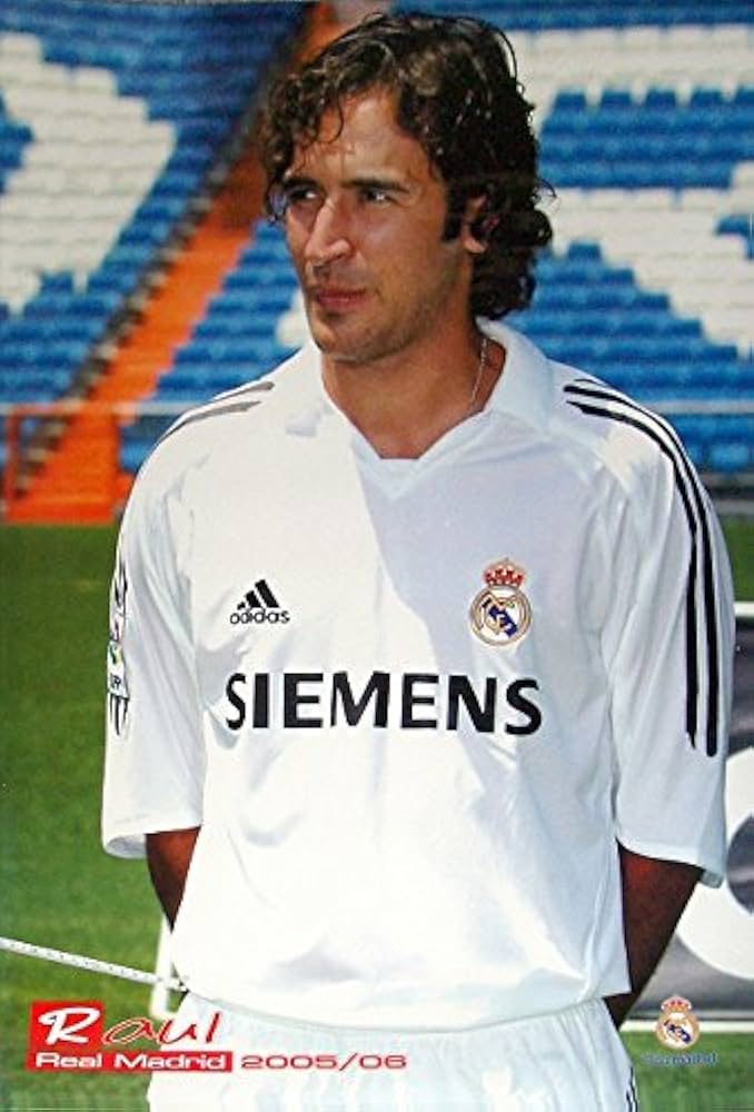 Amazon | ラウール（レアルマドリッド05/06）ポスター | ノーブランド