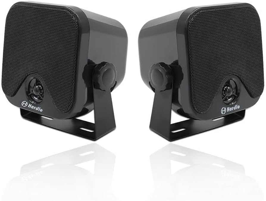 Amazon.co.jp: Herdio 100W HIFI 2-Way防水型4インチ スピーカー 音響