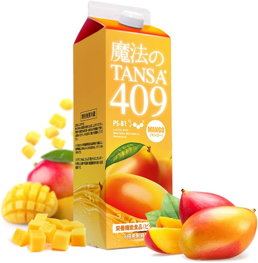Amazon.co.jp: 魔法のTANSA(タンサ)409 マンゴー味 1000ml 希釈タイプ