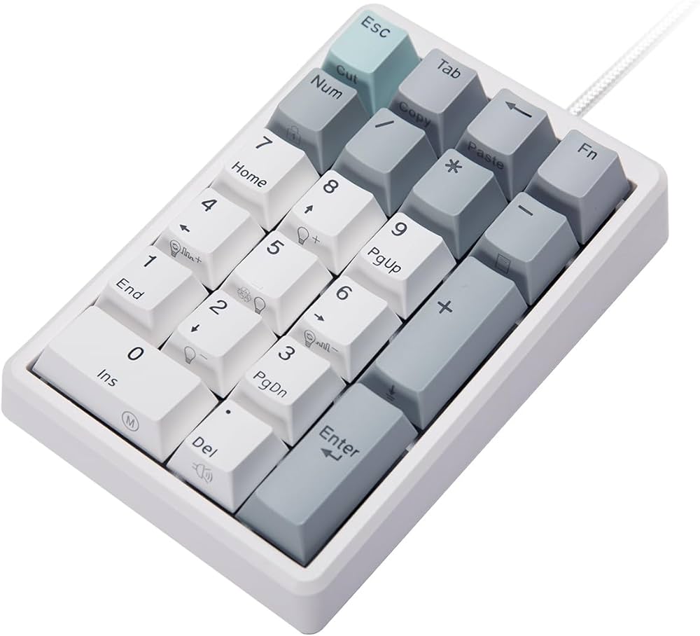 Amazon | NiZ テンキーボード 静電容量無接点 有線 RGBバックライト