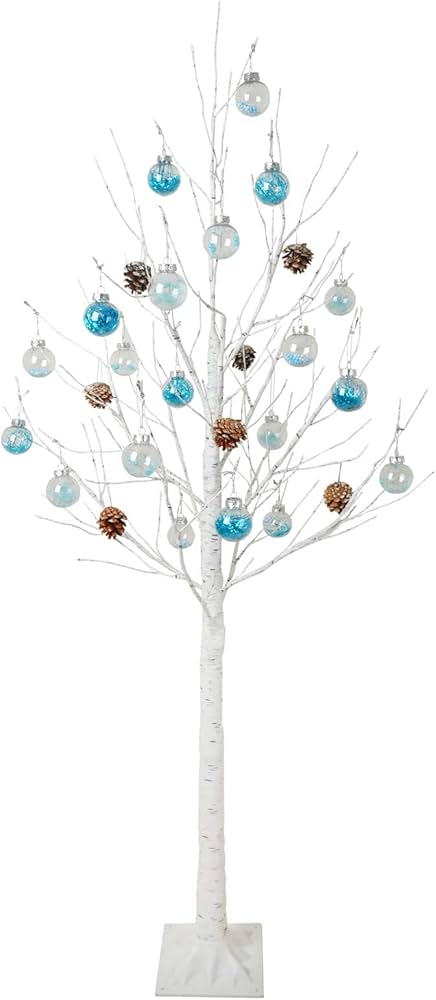 Amazon.co.jp: クリスマスツリー 白樺 オーナメント セット180cm led