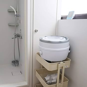 Amazon.co.jp: THANKO 収納できる小さい洗濯機「折りたたみ洗濯機