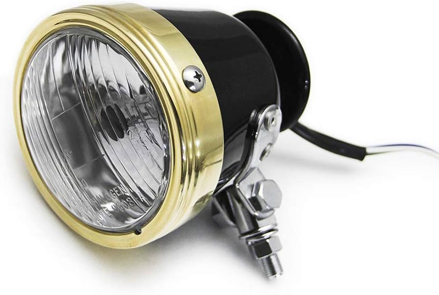 Amazon | MOTOR ROCK 69ライト Type1 ブラスリム ブラック MR-LIT002B