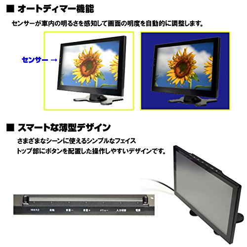 Amazon.co.jp: WOWAUTO [TF9HE] 地デジ2x2フルセグ 9インチ液晶車載