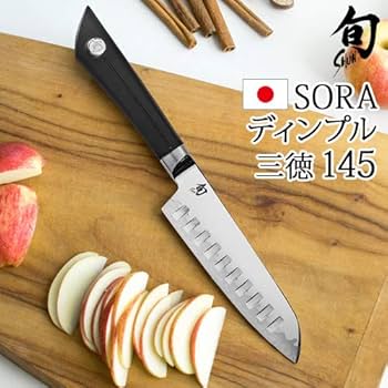 Amazon｜貝印 旬 Sora 三徳D ディンプル 包丁 135mm 右利き・左利き