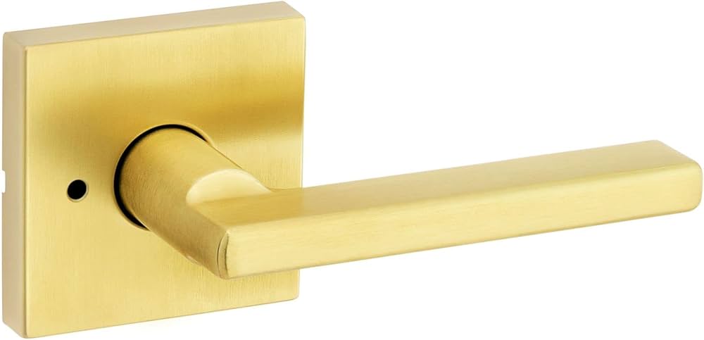 Kwikset Halifax Interior Privacy Door Handle with Lock, Door Lever