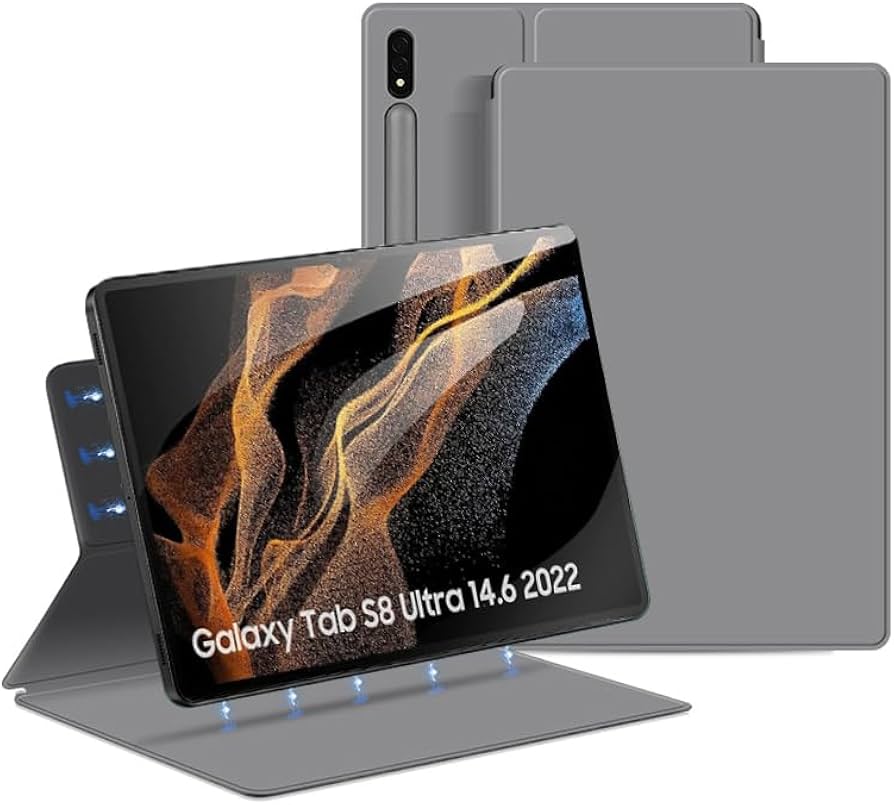 Amazon.com: QYiiD Magnetic Case for Galaxy Tab S8 Ultra 2022 14.6