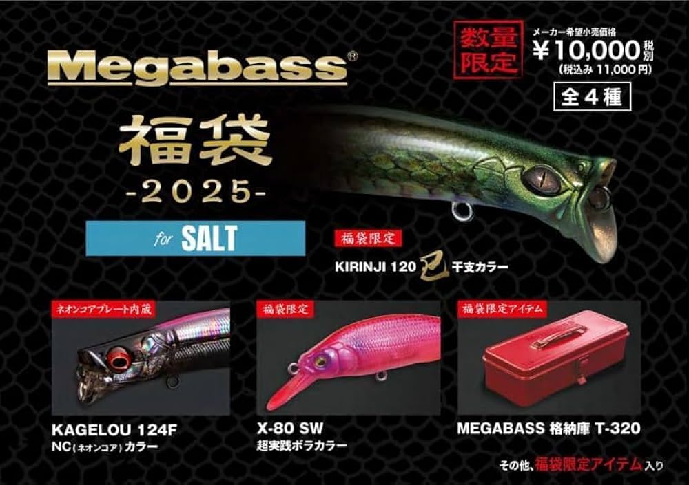 Amazon.co.jp: Megabass（メガバス）2025福袋 SALT SET : ファッション