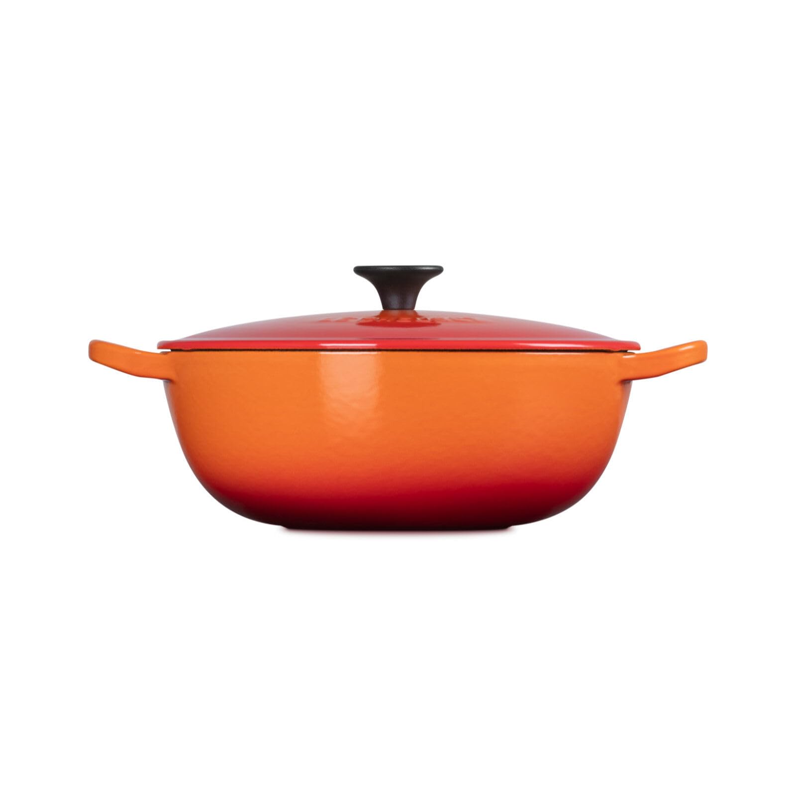 Amazon｜[ルクルーゼ] マルミット オレンジ 22cm 内側 マット