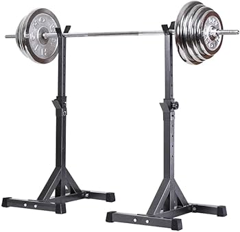 Amazon.co.jp: Bonarca バーベルスタンド 耐荷重300kg 6段階の高さ調節