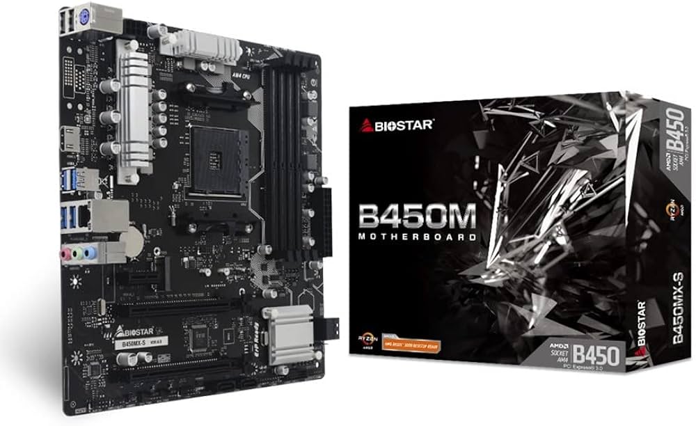 Amazon | BIOSTAR AMD B450チップセット搭載・Ryzen 1000/2000/3000