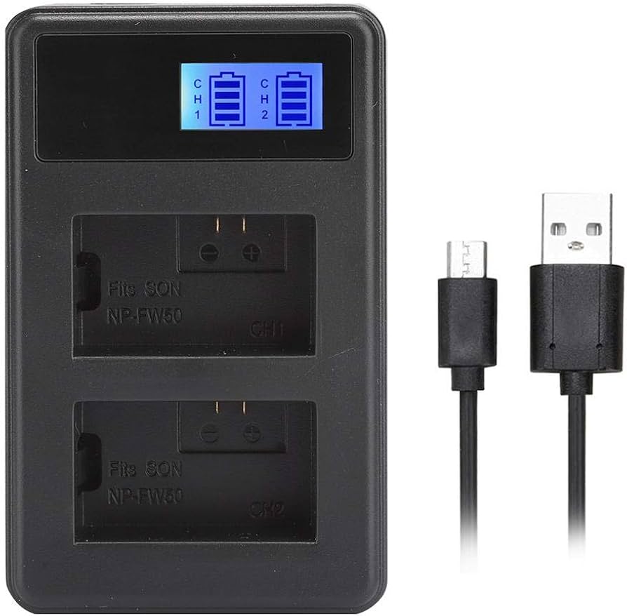 Amazon | ソニーNP-FW50A6300 A6500 A6000 A7rA7用LCD充電ディスプレイ