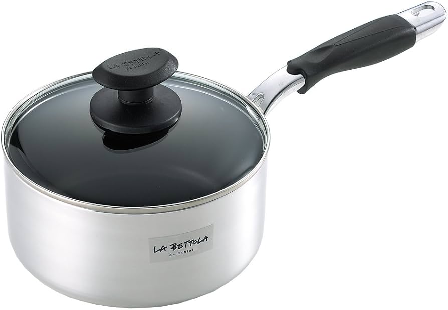 Amazon.co.jp: タマハシ 落合 務 IH対応 アルミ片手鍋 18cm LB-119