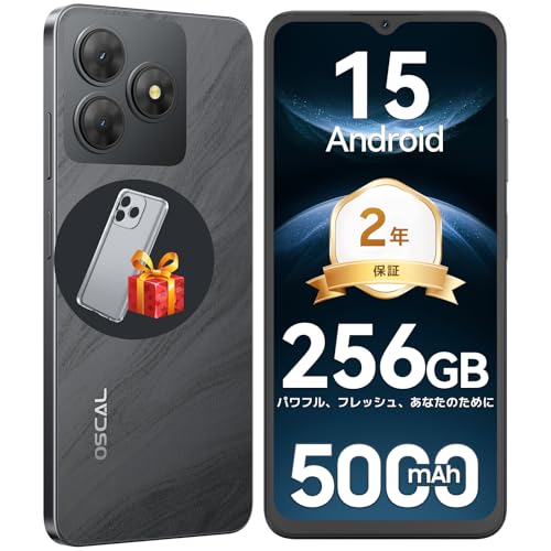 Amazon | OSCAL Flat2 Android15スマホ 12GB+256GB+2TB拡張可能 8コア