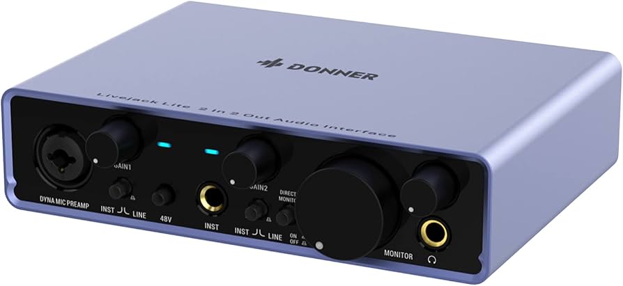 Amazon.co.jp: Donner オーディオインターフェース USB Livejack Lite