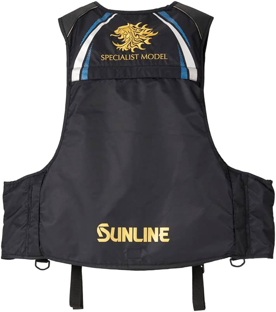 Amazon | [サンライン] 釣具 フローティングベスト メンズ ブルー