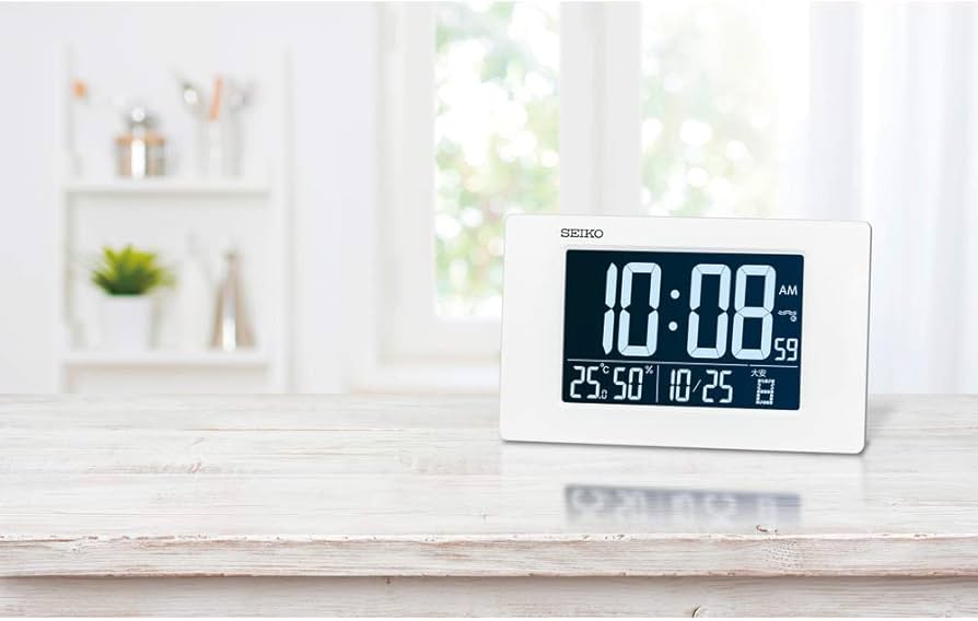 Amazon｜セイコークロック 置き時計 目覚まし時計 電波 デジタル 交流