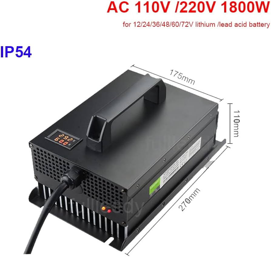 Amazon.com: 1800W 72V 20A Charger 60V 25A 54.6V 58.V 67.2V 25A