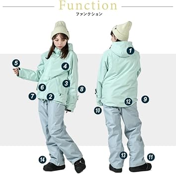 Amazon | [ヒマラヤ]スノーボードウェア 耐水 スキーウェア 上下セット