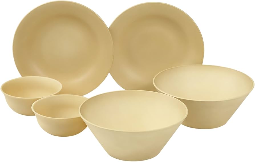 Amazon.co.jp: rebirth(リバース) ナチュラルシリーズ 食器セット 6点