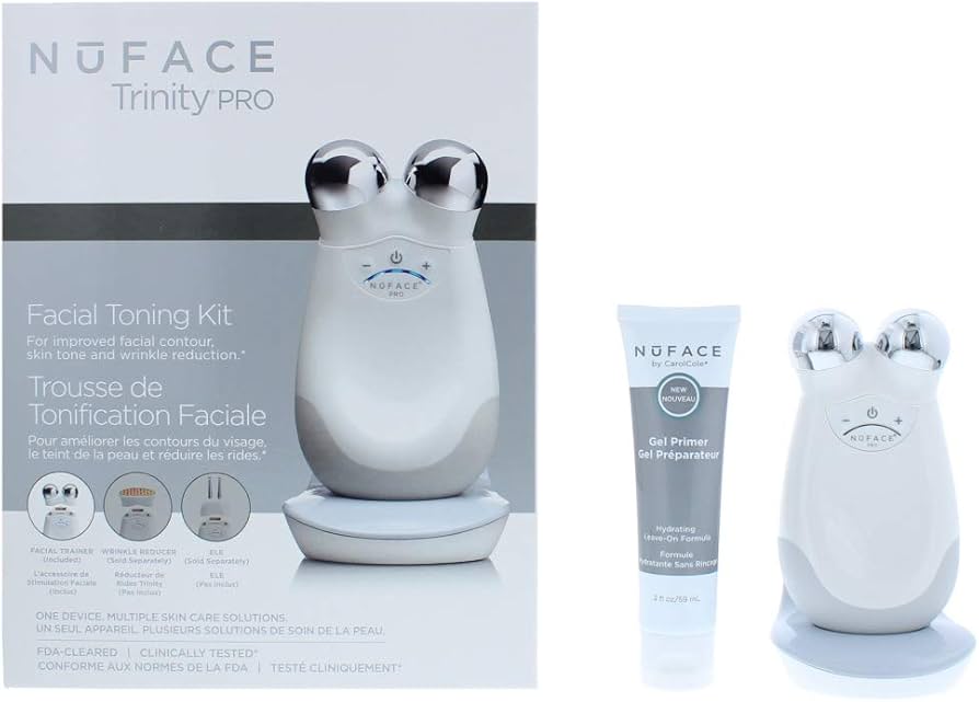 NuFACE Facial Toning Kit Trinity Pro One Device Multiple Skin Care