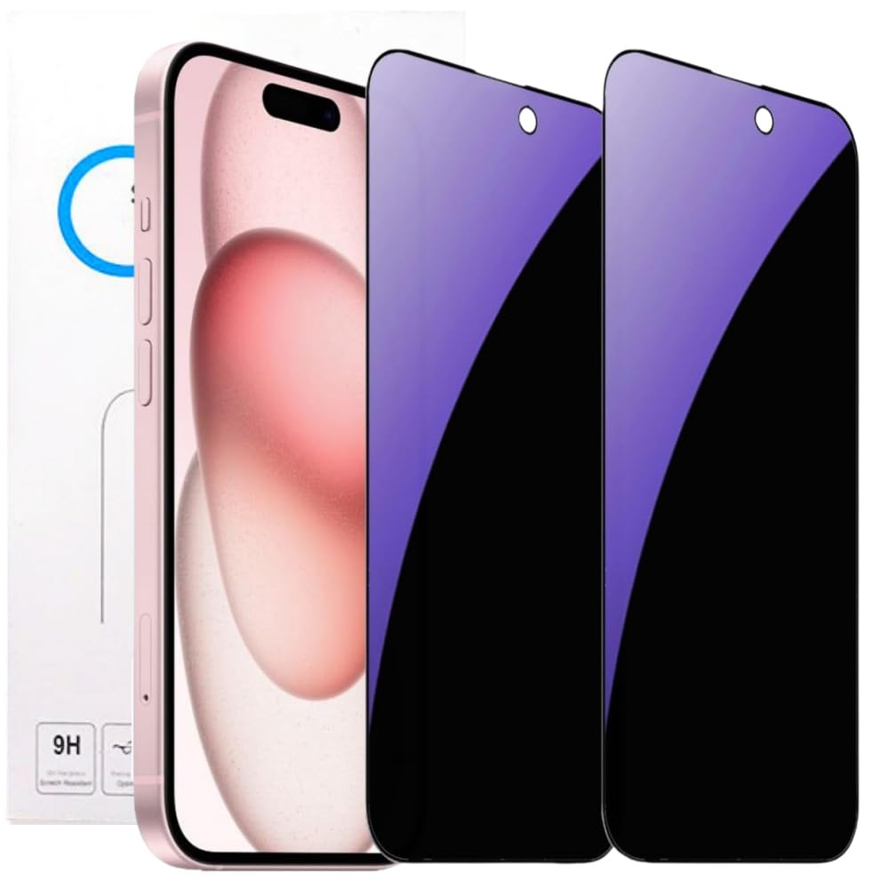 Amazon | 【ブルーライトカット+覗き見防止】GAOYYDS用のiPhone 16/15