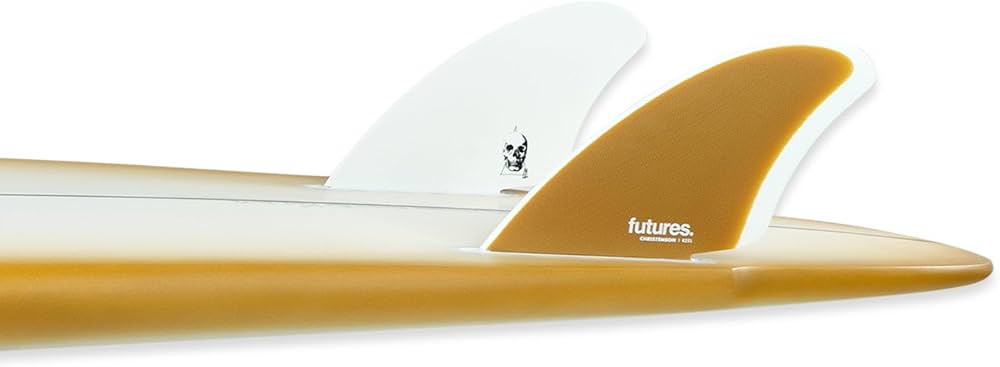Amazon.com : Futures Fins Christenson Keel Fin Set - Brown/White